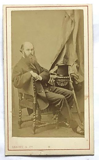Cdv X 1 Portrait Of Thomas J Stock 1860 