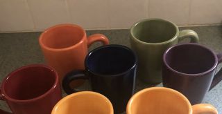 7 Tabletops Espana 4.  5 " Mugs - Exc Cond. ,  Will Sell Separately In Twos.