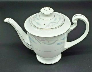 Vintage Valmont China Royal Wheat Coffee Tea Pot With Platinum Trim