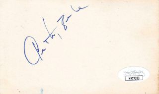 Anthony Zerbe Signed 3x5 Index Card Actor/the Omega Man Jsa Hh77333