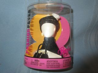 2004 Barbie Fashion Fever Hat Scarf And Purse Nib Black Knit Scarf Silver Hat