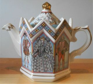 Vintage James Sadler “kings & Queens” Elizabeth I Spanish Armada Teapot