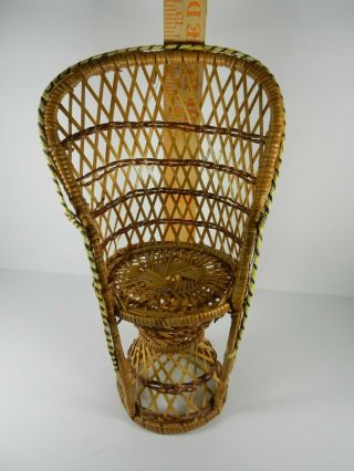 Wicker Chair for Doll or Plant 12 