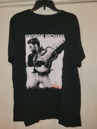 Vintage Style George Michael T Shirt 80s Rock Pop Music Album Cover Tee Xl