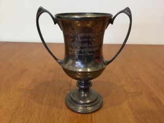 Central Y.  P Agricultural Society Vintage Trophy Circa 1920 