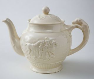 Exquisite Wedgwood Of Etruria Barlaston Hunt Scene Teapot With Lid Tea Pot Rare