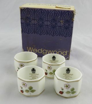 4 Wedgwood Wild Strawberry Napkin Rings Multiple Available