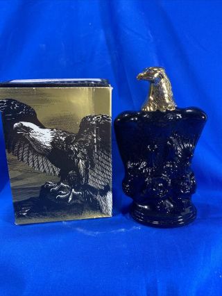 Vintage Avon American Eagle Decanter Oland After Shave Bottle Full W/box