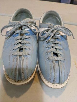 Striker Bowling Shoes Womens Size 8.  5 Vintage Retro Leather Slider Sole