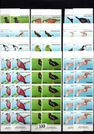 // 10x Samoa - Mnh - Nature - Birds - 2013 -