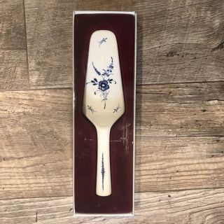 Villeroy & Boch Vieux Luxembourg Solid Ceramic Pie Cake Server China Blue White