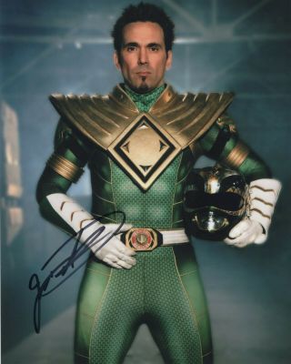 Jason David Frank Signed Green Mighty Morphin Power Rangers 8x10 Photo 4