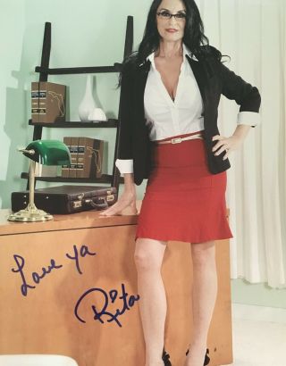Rita Daniels In A Red Skirt Sexy Signed 8x10 Photo Adult Model E7