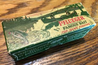Vintage Old Fishing Tackle Pflueger Chum Spoons - Empty Box & Etc - No 7172 Sz 3