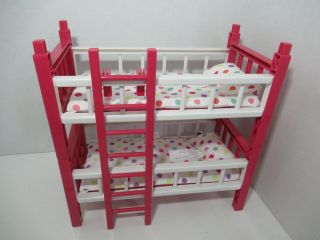Circo Cititoy Bunk Beds Pink White Polka Dots For 8 " Mini Baby Dolls Target