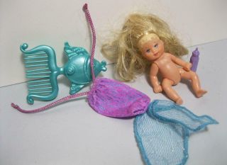 Barbie Magical Mermaid Tail Doll Mattel 2000 Krissy Crissy Baby Rooted Hair Excl