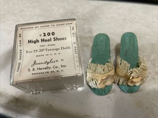 Vintage Jeanstyles High Heel Doll Shoes Teenage 19 - 20” 200