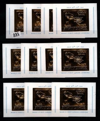 11x State Of Oman 1969 - Mnh - Gold - Space