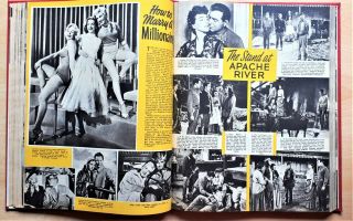 Picture Show Mag Bound Volume Jan–june 1954 Marilyn Monroe Devil Girl From Mars