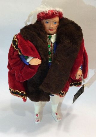 Peggy Nisbet King Henry Viii 8 " Collectors Costume Doll Made In England Tags