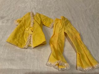 Chrissy Doll Vintage Ideal Yellow Pajamas White Lace Trim Tlc Needed Rare