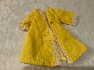 Chrissy doll vintage ideal yellow pajamas white lace trim TLC needed rare 3