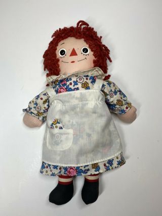Vintage Knickerbocker Raggedy Ann Doll W/ I Love You Heart 12” By Knickerbocker