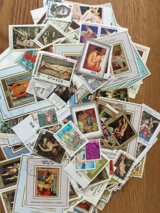 Selection Of Stamps And Covers With A Nude Art Theme