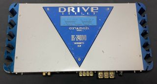 Vintage Crunch Drive Series Ds - 2400 Vu 800w 2ch Power Amplifier Car Radio Rare