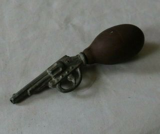 Rare Vintage Antique 5 " Gun Rifle Form Atomizer Powder Holder Lead Figurine Nr