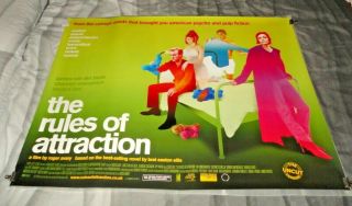 The Rules Of Attraction Uk Quad Movie Cinema Poster 2002