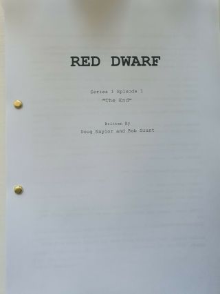 Red Dwarf Script/Screenplay With Movie Poster And Autographs Signed Print 3