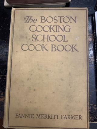 Vintage The Boston Cooking School Cook Book Fannie Merritt Hardcover 1930