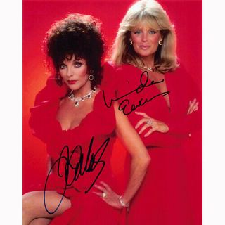 Joan Collins & Linda Evans - Dynasty (80346) - Autographed In Person 8x10 W/