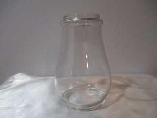Vintage Clear Glass Lantern Globe 7 " Tall