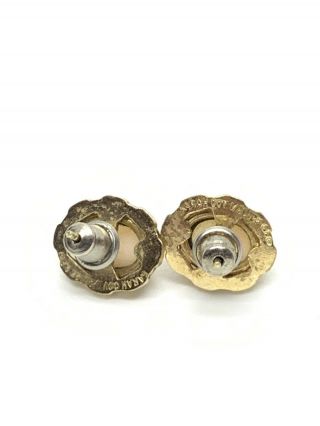 Antique Vintage Art Deco Style 12k Gold Filled GF Angelskin Coral Earrings 3.  7g 3