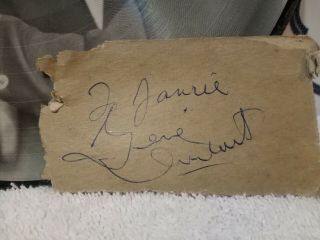 GENE VINCENT.  VINTAGE FIFTIES IN PERSON HAND SIGNED AUTOGRAPH WITH IMAGE.  RARE 3