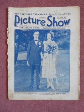 Picture Show (1921) Uk Mag Buster Keaton,  Norma Talmadge,  Etc