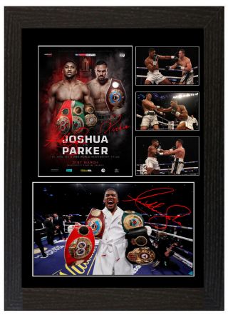 Anthony Joshua Parker - A3 Signed Framed Collector Display Picture