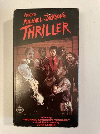 Vintage Making Michael Jackson’s Thriller Vhs Tape