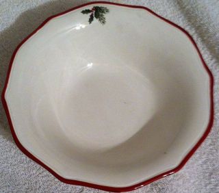 Better Homes And Gardens Poinsettia Soup Cereal Bowls Set Of Four Scalloped Red