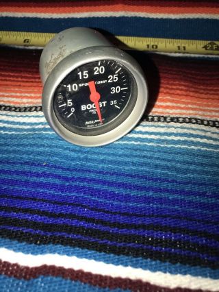 Autometer Vintage Boost Pressure Gauge 0 To 35 Turbo Pressure