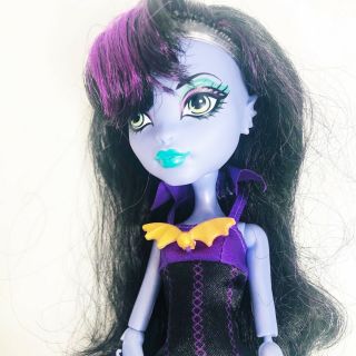 Monster High Create - A - Monster Sea Monster Purple Doll With Black And Purple Wig