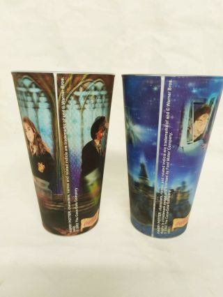 Harry Potter Chamber of Secrets Tumbler Cups Hologram Coca Cola X 2 2