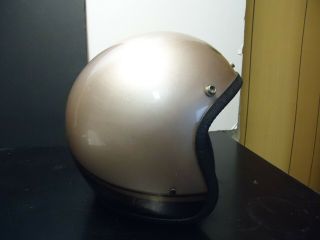 Vintage Griffin Tour Max Motorcycle Helmet 2 Tone Brown Gray Size M - L