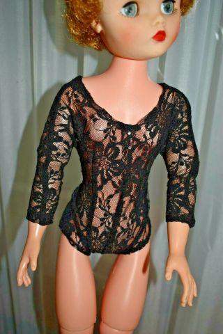 Vintage Black Lacy Undergarment Made For Madame Alexander 20 " Cissy Doll