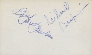 Paula Prentiss & Richard Benjamin Autographs