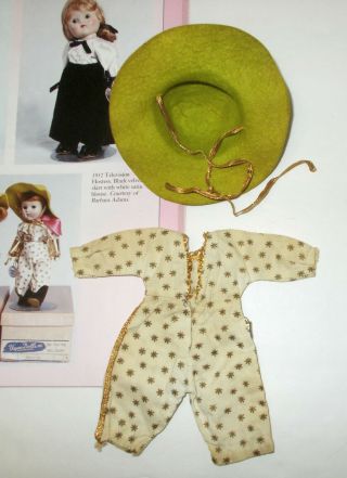 Vogue Ginny Doll Rodeo Boy 1 Piece & Hat Frolicking Fables w/ Skinny Tag 1952 2