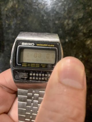 Vintage Seiko C359 - 5000 Digital Calculator Men 