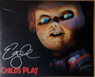 Ed Gale Hand Signed 8x10 Photo W/holo Chucky Child 